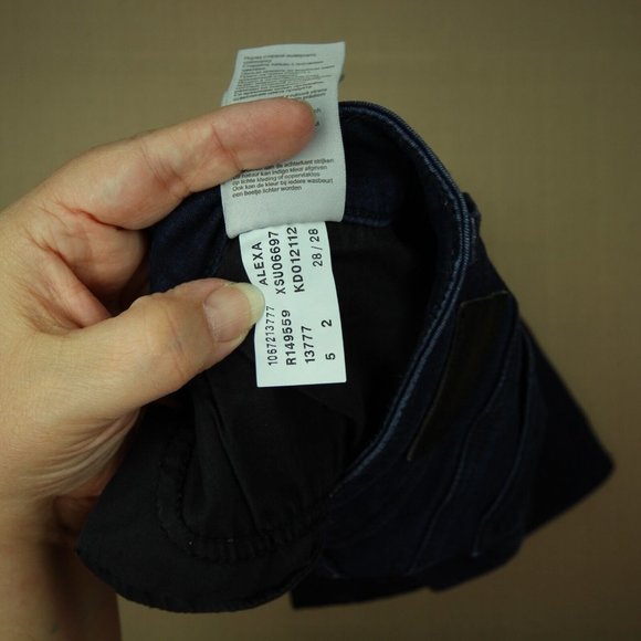 Mavi Alexa Skinny Jeans Women's Size 28 X 28 Low Rise Dark Wash Denim - Picture 11 of 11